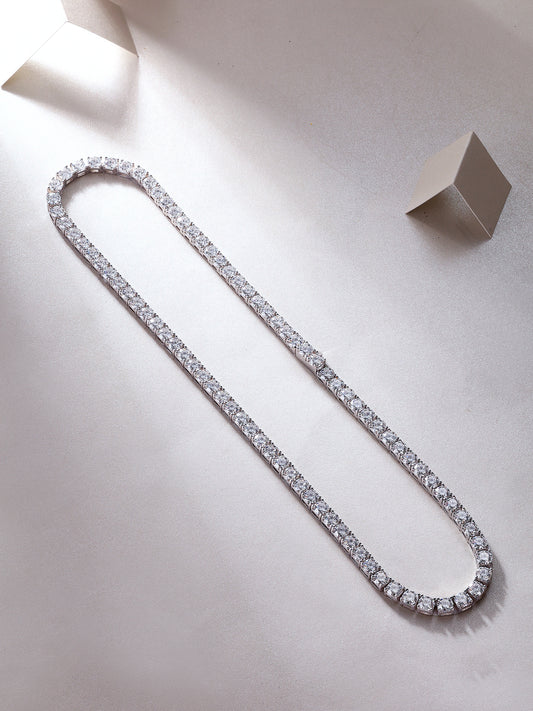 Endless Stream Of Stars 0.5ct Luxury Fashion Mossan Diamond S925 Silver Necklace