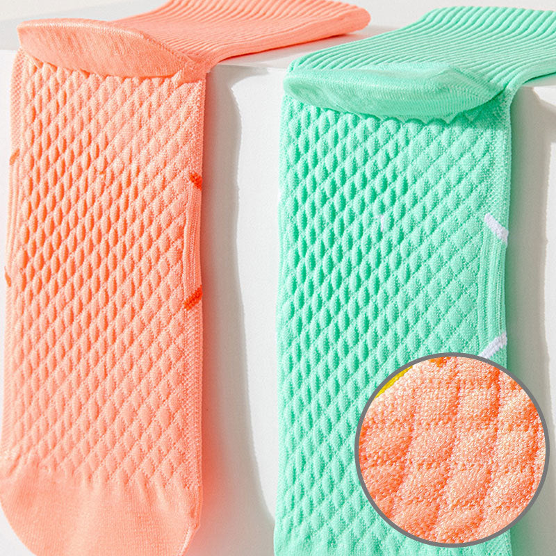 7 Pairs For Men Compression Running Hiking Socks Crew Athletic Anti Blister Cushioned Anti-odor And Breathable For Running Hiking Cycling Fitness