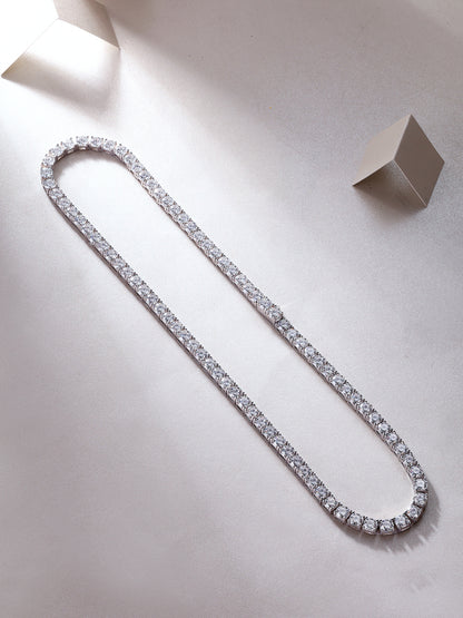 Endless Stream Of Stars 0.5ct Luxury Fashion Mossan Diamond S925 Silver Necklace