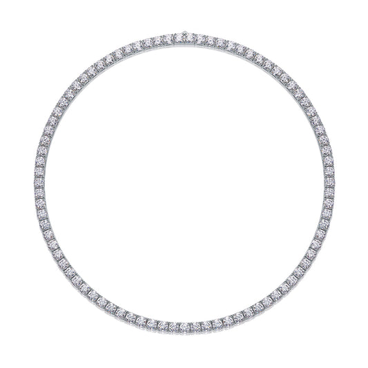 Endless Stream Of Stars 0.5ct Luxury Fashion Mossan Diamond S925 Silver Necklace